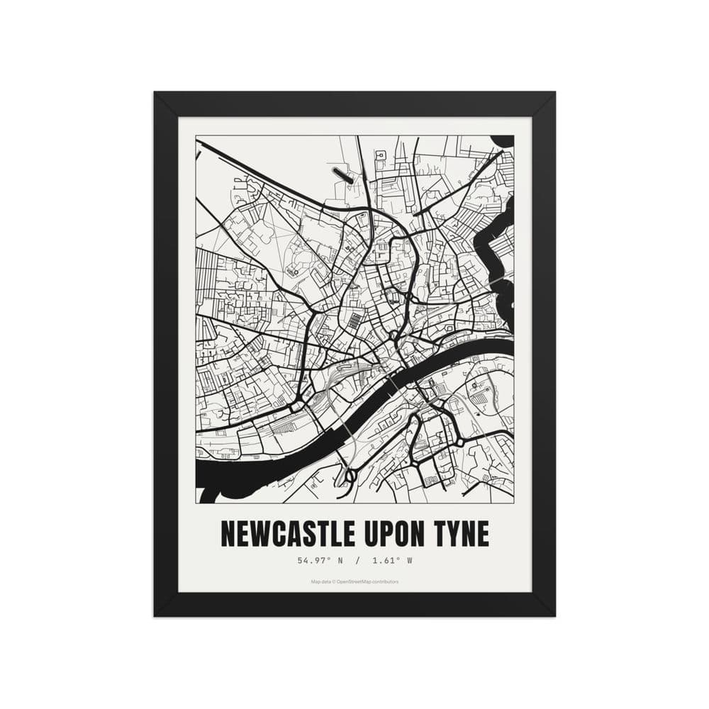 Newcastle street map