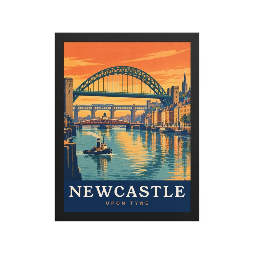 Newcastle travel poster